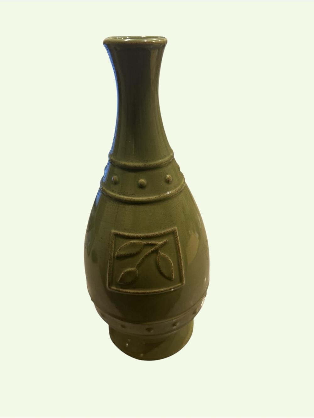 Sorrento Oregano Green Stoneware Vase/Wine decanter